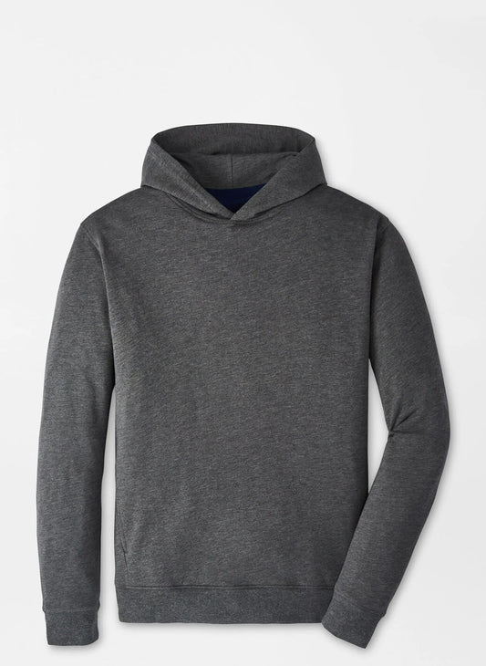 Peter Millar Oasis Pullover Hoodie in Charcoal