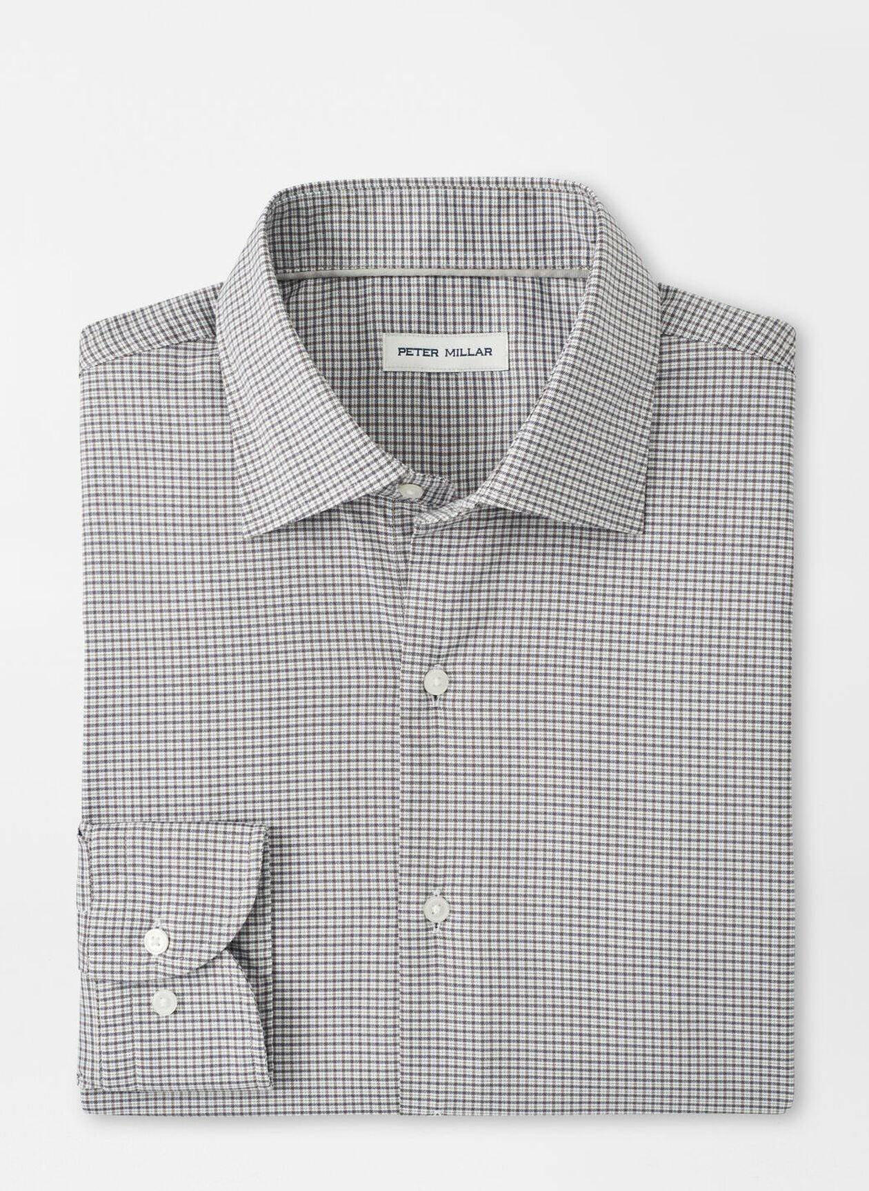 Peter Millar Jackson Crown Lite Cotton-Stretch Sport Shirt in Poplar Brown