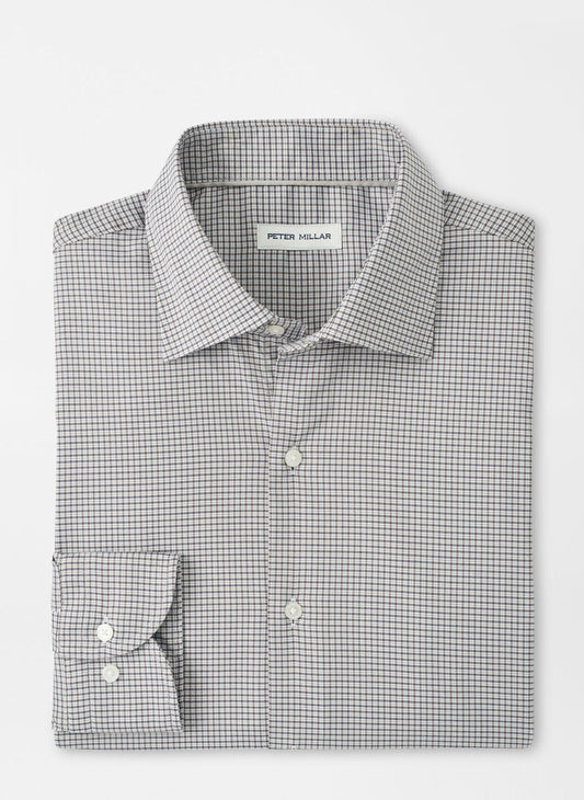 Peter Millar Jackson Crown Lite Cotton-Stretch Sport Shirt in Poplar Brown