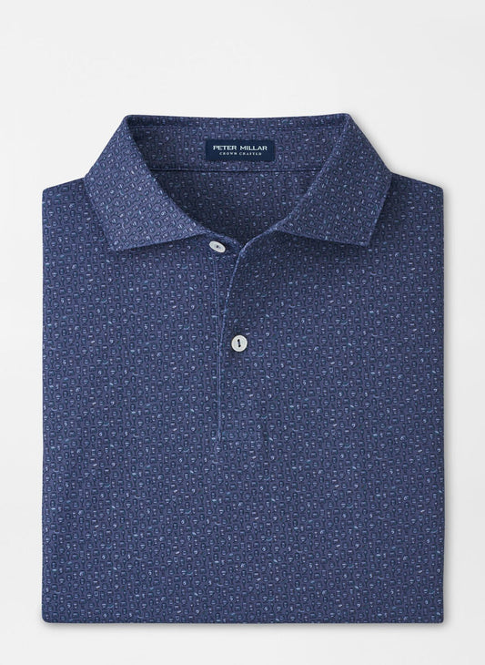 Peter Millar Bittersweet Performance Jersey Polo in Nebula Blue