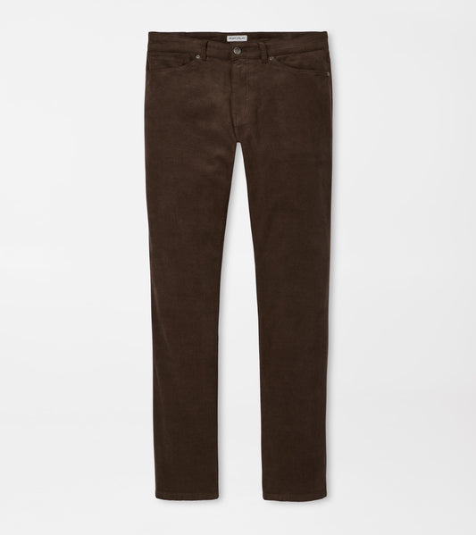 Peter Millar Classic Comfort Corduroy Five Pocket Pant in French Press