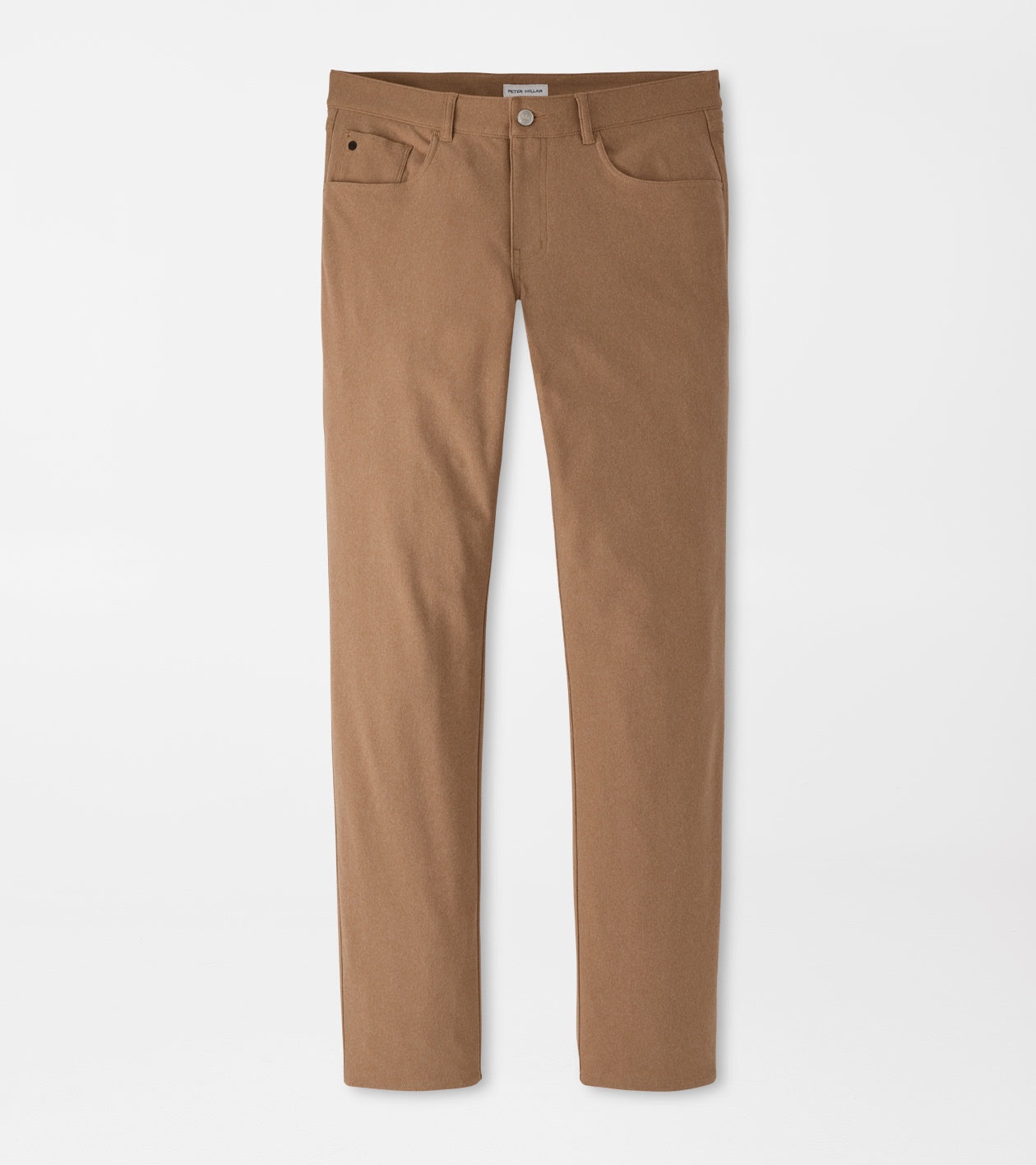 Peter Millar Brevard Performance Flannel Five-Pocket Pant in Dark Amber