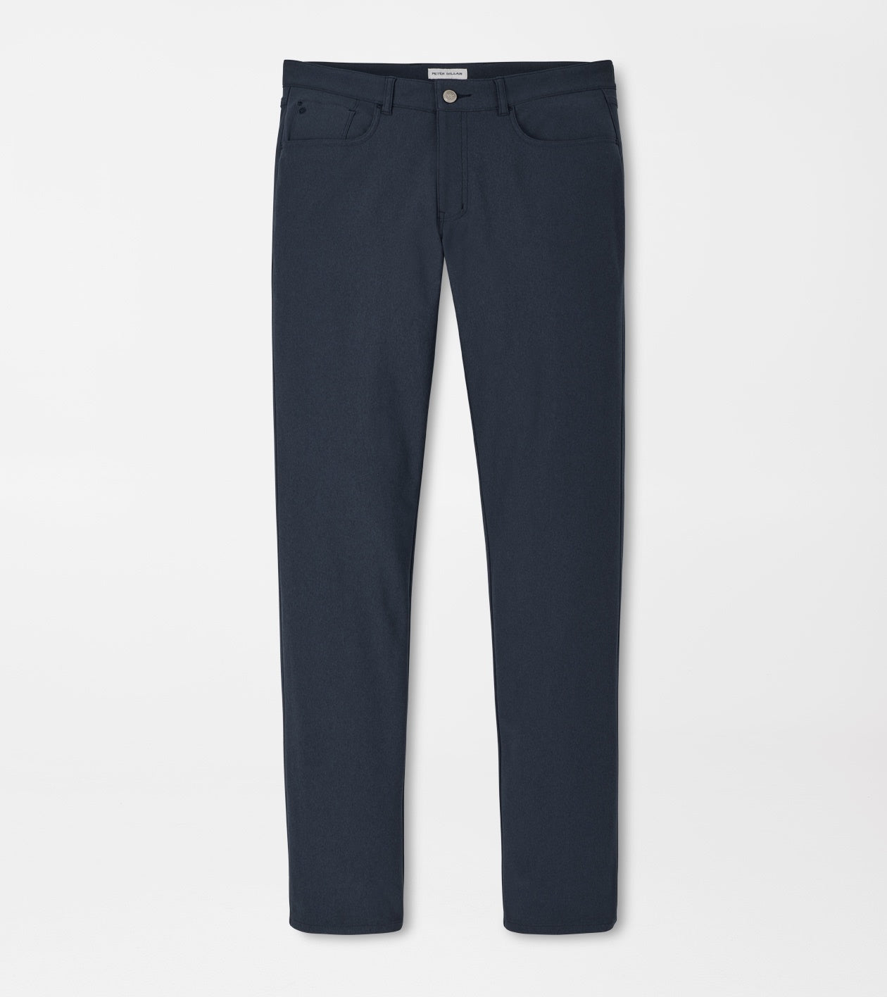 Peter Millar Brevard Performance Flannel Five-Pocket Pant in Navy