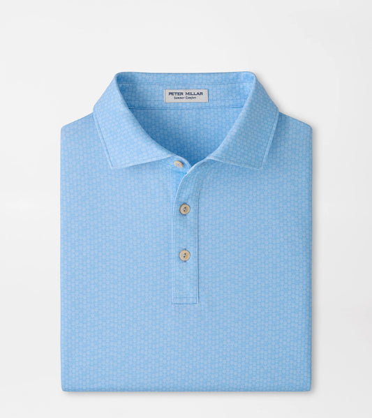 Peter Millar 25th Anniversary Performance Jersey Polo in Cottage Blue