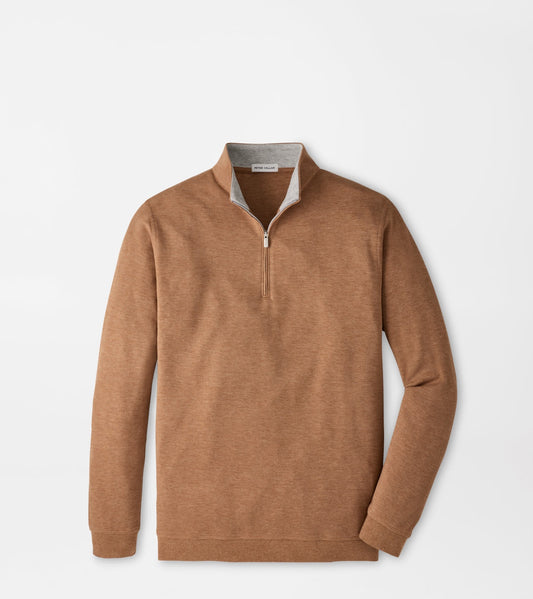 Peter Millar Crown Comfort Pullover in Dark Amber