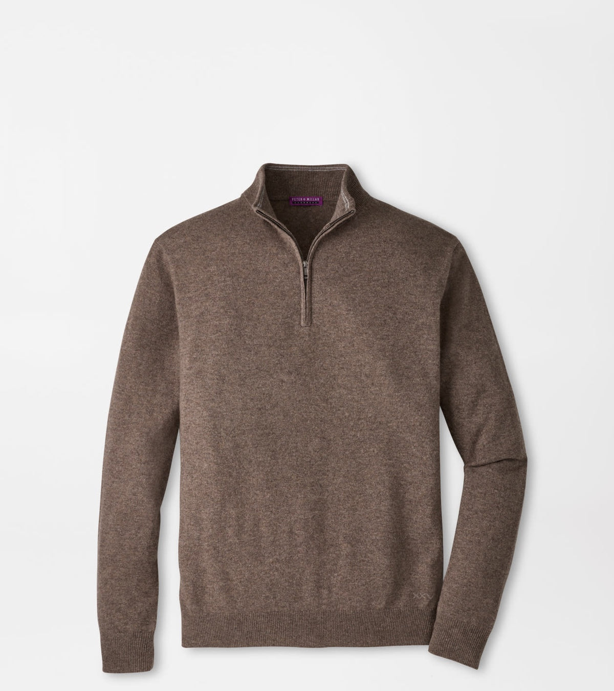 Peter Millar Crown Anniversary Cashmere Quarter Zip Sweater in Sawgrass