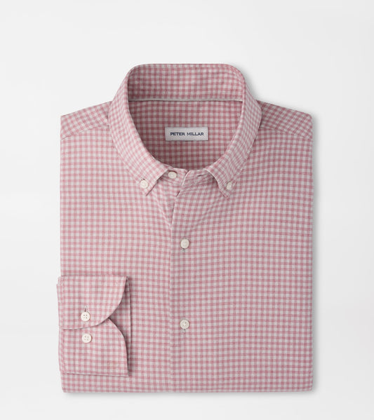 Peter Millar Liam Crown Soft Twill Sport Shirt in Dusty Rose