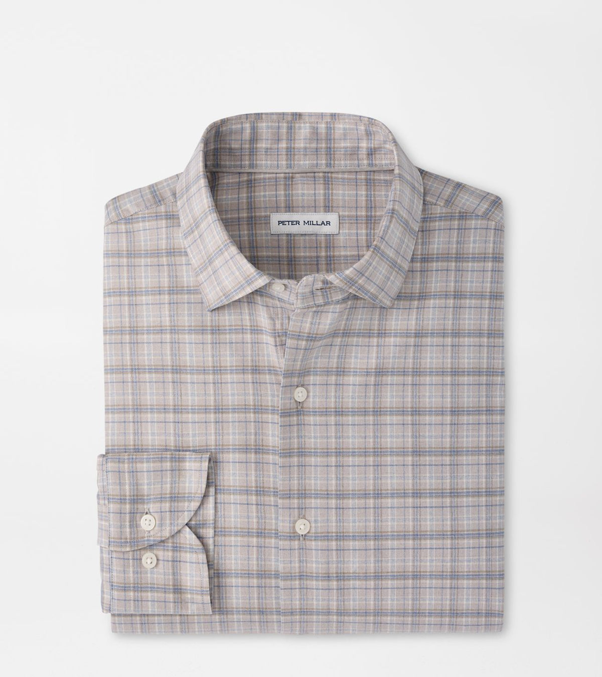 Peter Millar Griffin Crown Soft Twill Sport Shirt in Battleship