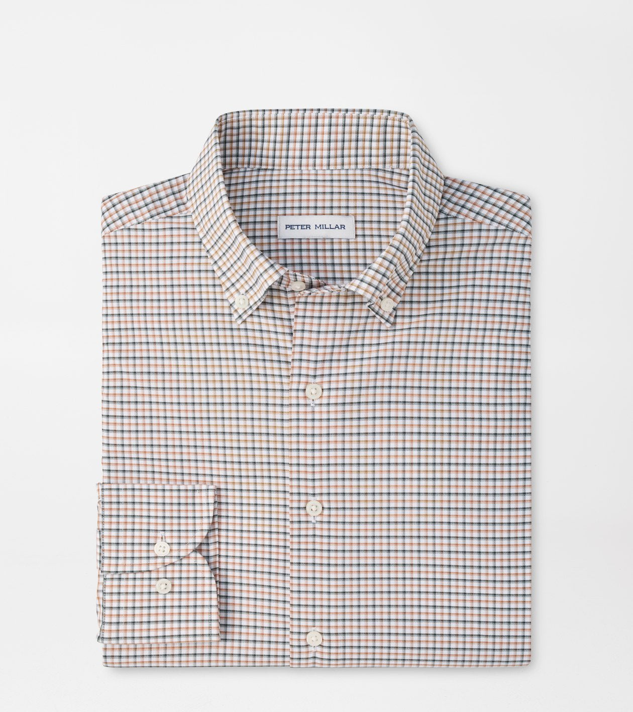Peter Millar Axel Performance Twill Sport Shirt in Pine Brook