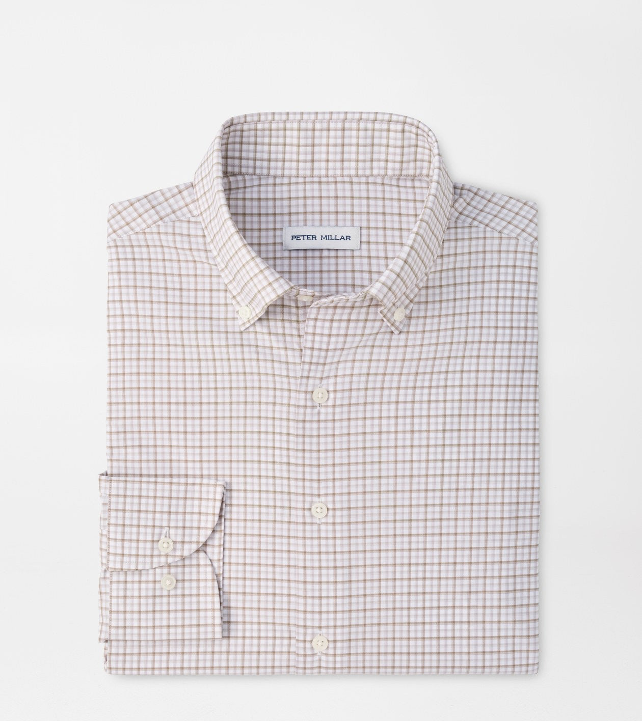 Peter Millar Axel Performance Twill Sport Shirt in Sawgrass