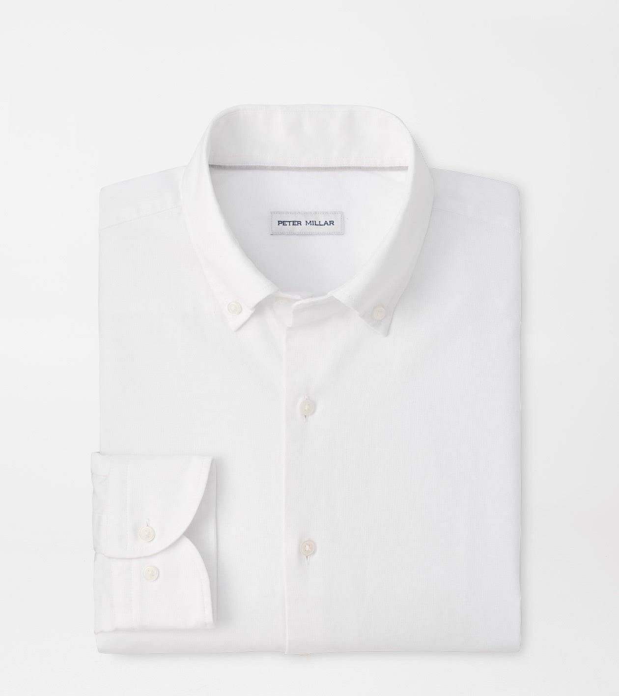 Peter Millar Americana Oxford Sport Shirt in White