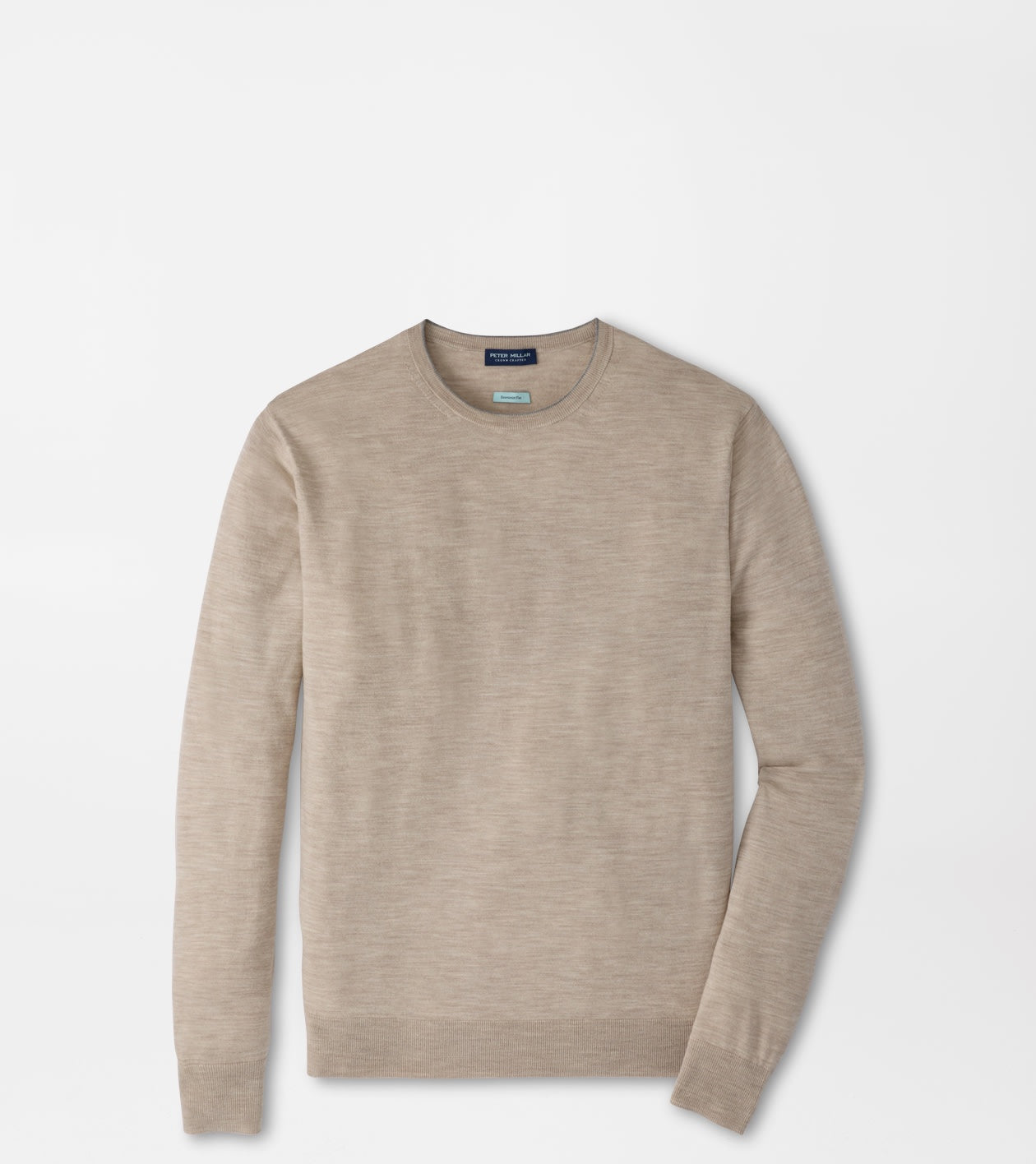 Peter Millar Excursionist Flex Crewneck Sweater in Truffle