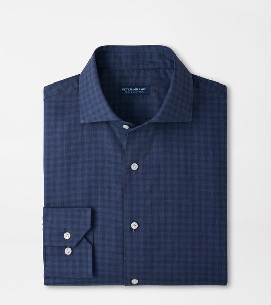 Peter Millar Felix Cotton Sport Shirt in Navy