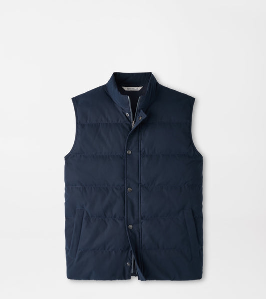 Peter Millar Bedford Quilted Vest in Dark Navy