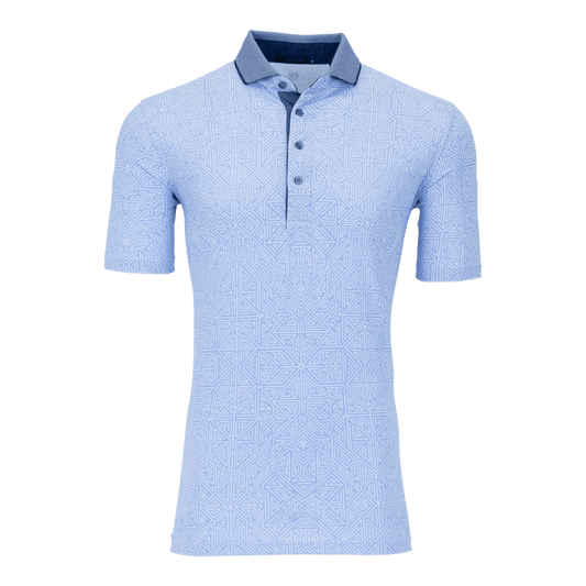 Greyson Labyrinth Polo in Delphinium