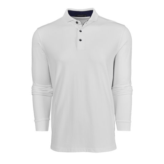 Greyson Cherokee Long Sleeve Polo in Arctic