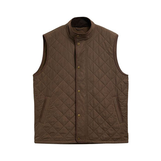 Barbour Mens Rosley Polarquilt Gilet in Dark Olive