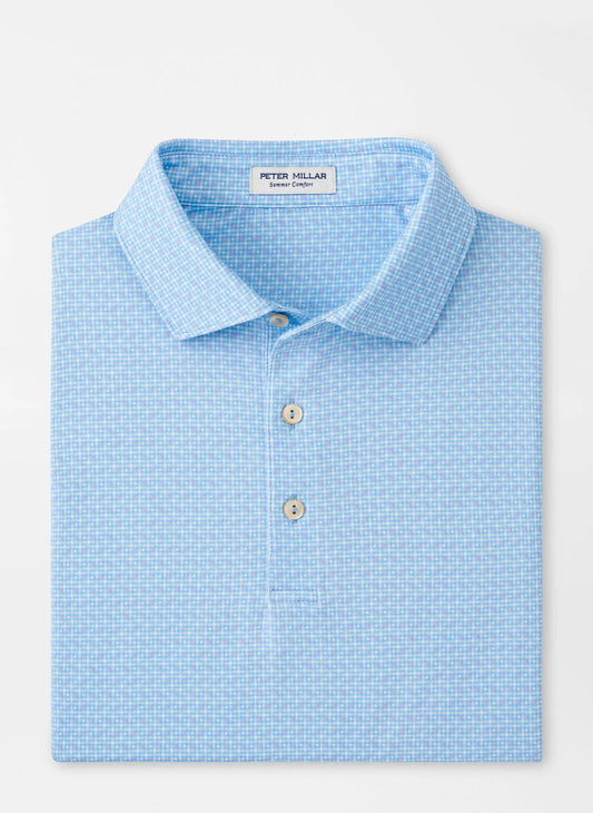 Peter Millar Vega Performance Jersey Polo in Sailor Blue