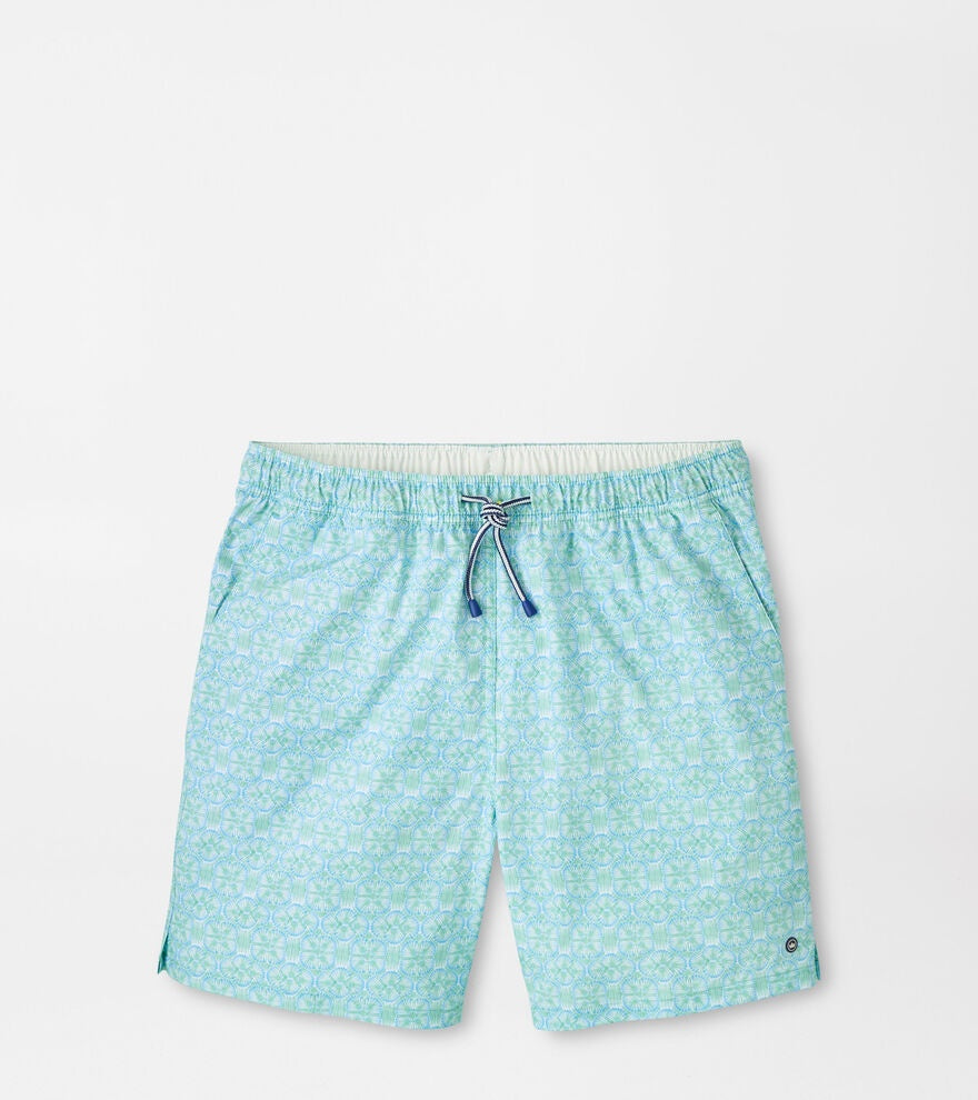 Peter Millar Tide Lines Swim Trunk in Rainforest