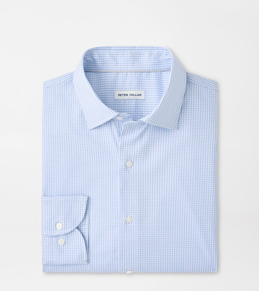 Peter Millar Conway Crown Lite Cotton-Stretch Sport Shirt in Light Violet