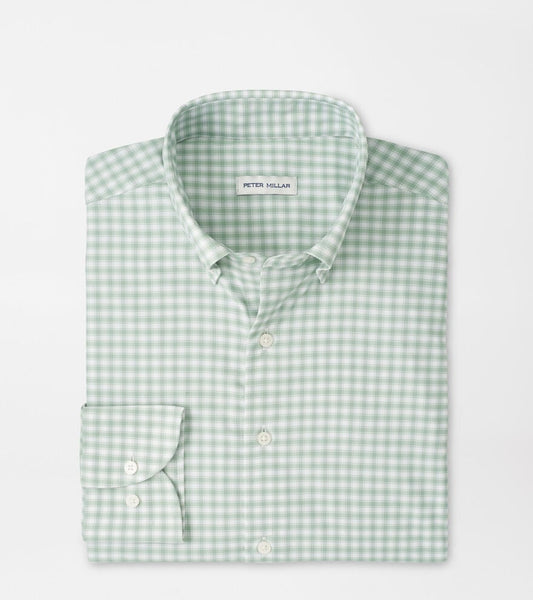 Peter Millar Lewis Performance Twill Sport Shirt in Grandview