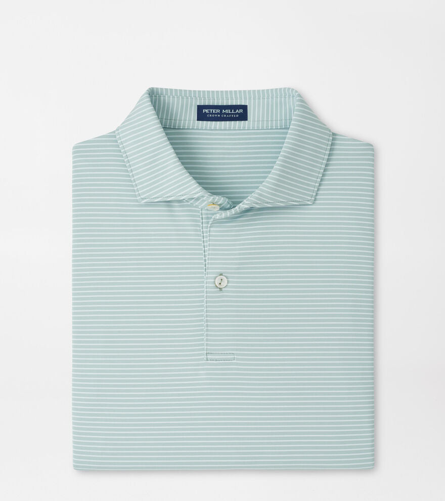 Peter Millar Ballad Performance Jersey Polo in Light Willow