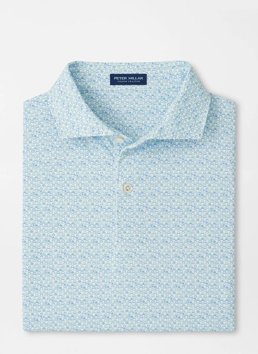 Peter Millar Wood Fired Performance Jersey Polo in White