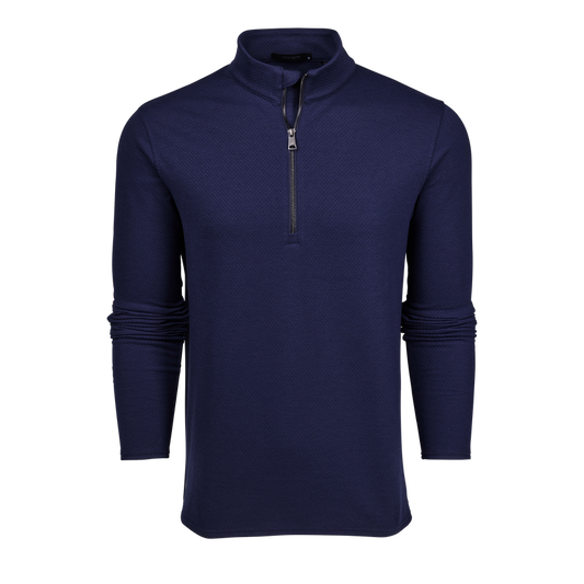 Greyson Troy Quarter Zip in Maltese Blue