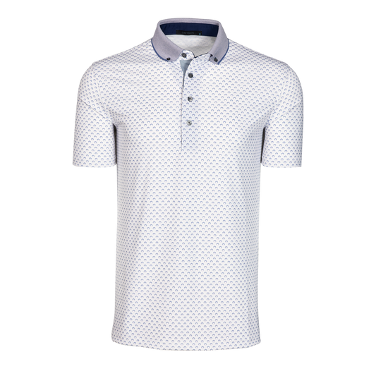Greyson Angels Crest Polo in Pink Sky
