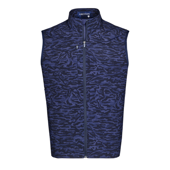 Greyson Stalking Wolf Camo Coywolf Sport Vest in Maltese Blue