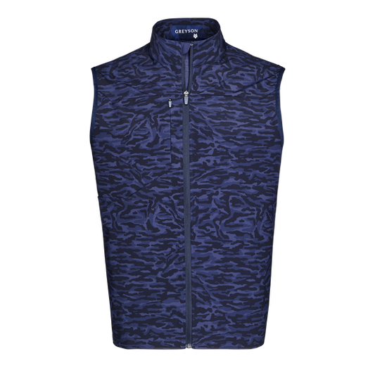 Greyson Stalking Wolf Camo Coywolf Sport Vest in Maltese Blue