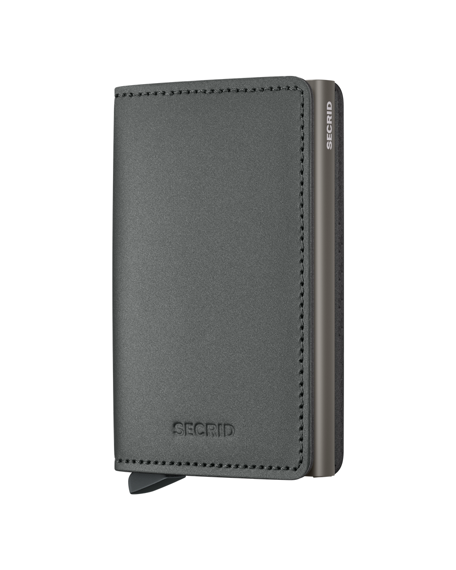 Secrid Slim Wallet in Matte Satin Steel