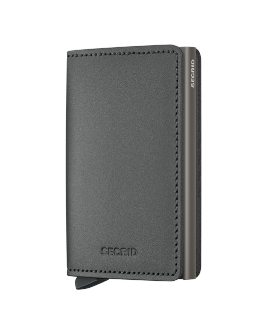 Secrid Slim Wallet in Matte Satin Steel