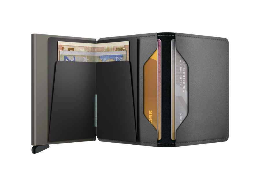 Secrid Slim Wallet in Matte Satin Steel