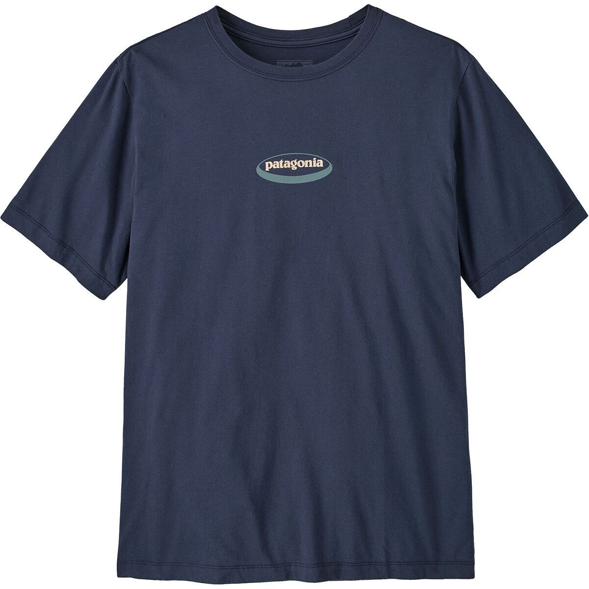 Patagonia Mens '95 Oval Logo T-Shirt in New Navy: Kaleido