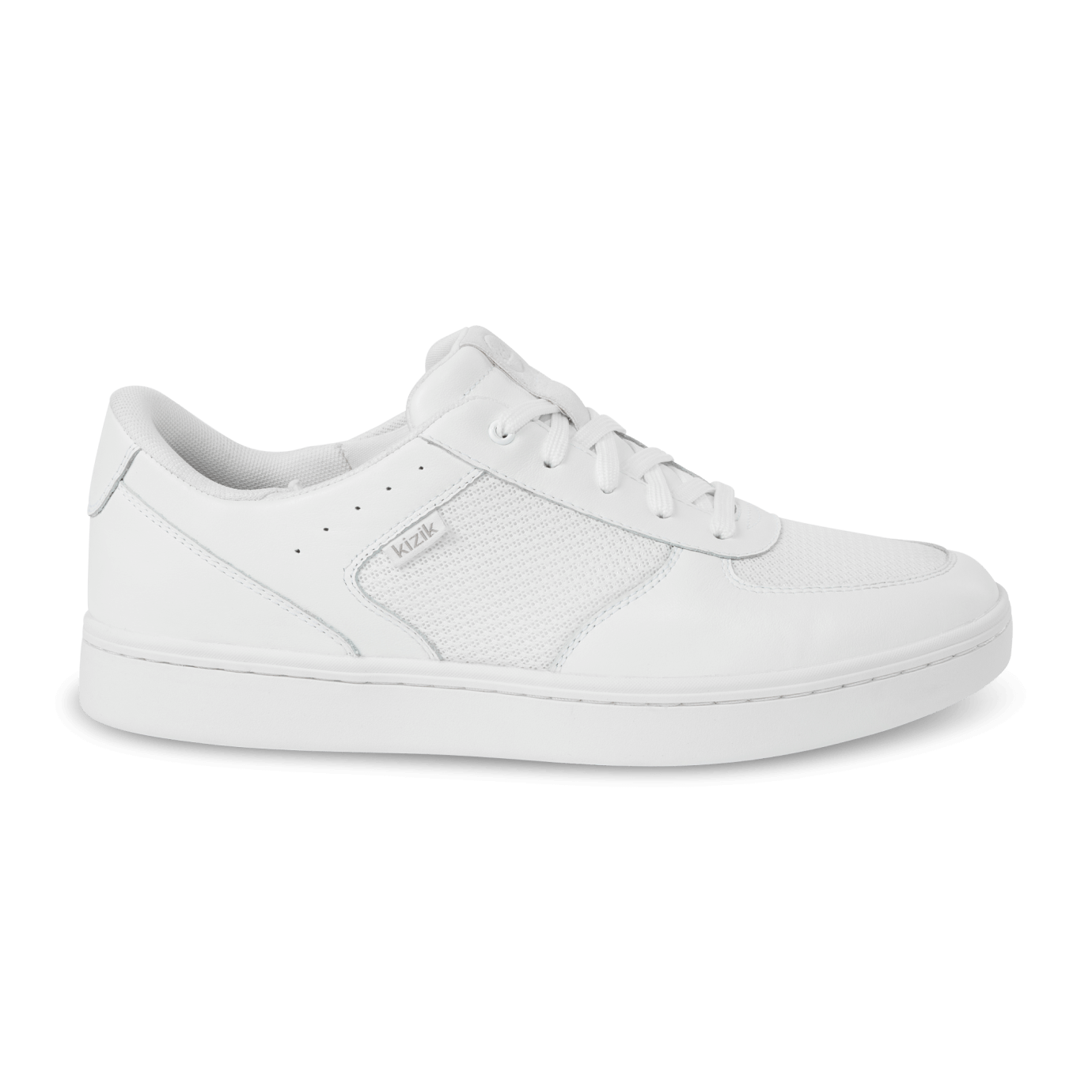 Kizik Oslo Leather Slip-In Shoe in Optic White