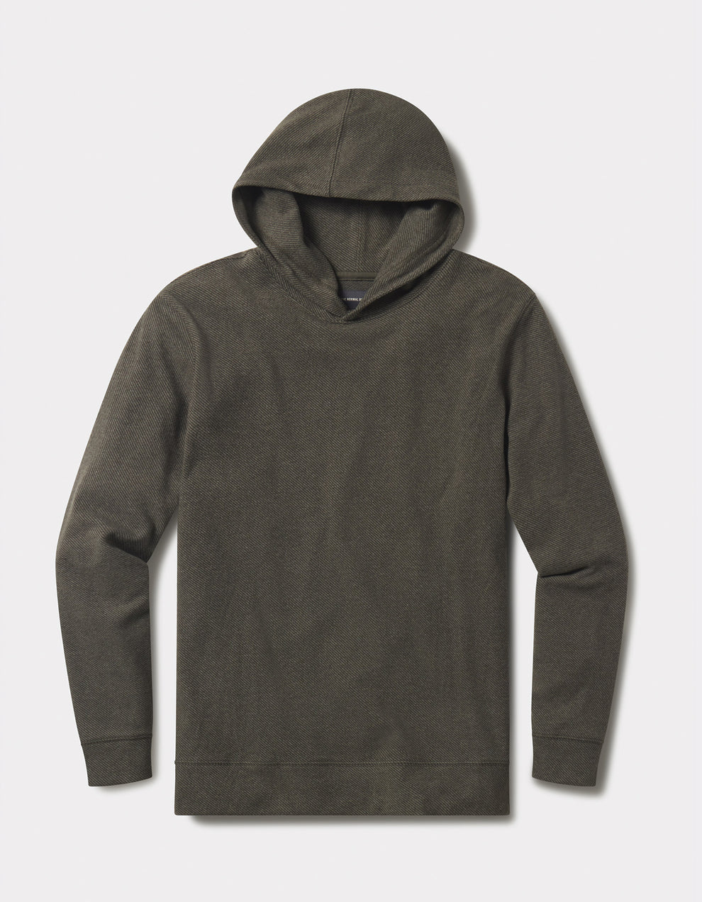 The Normal Brand Textured Knit Hoodie in Dark Forest