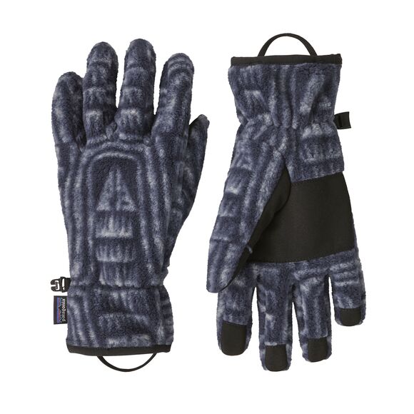 Womens Patagonia Synch Gloves in Flow: Sunken Blue