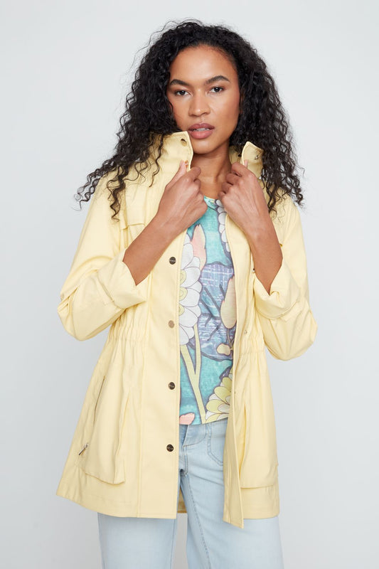 Womens Renuar Knit Raincoat in Corn