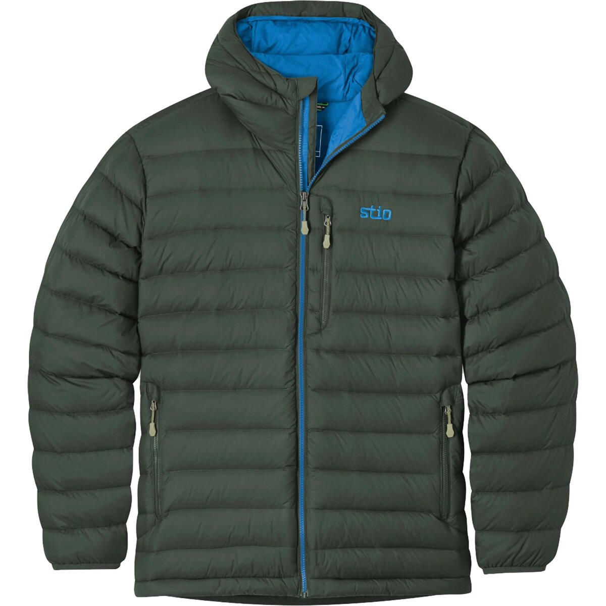 Stio Mens Hometown Down Hooded Jacket in Rosin