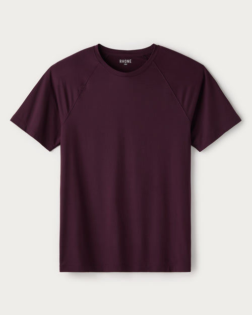 Rhone Mens Reign Short Sleeve Shirt in Mulberry
