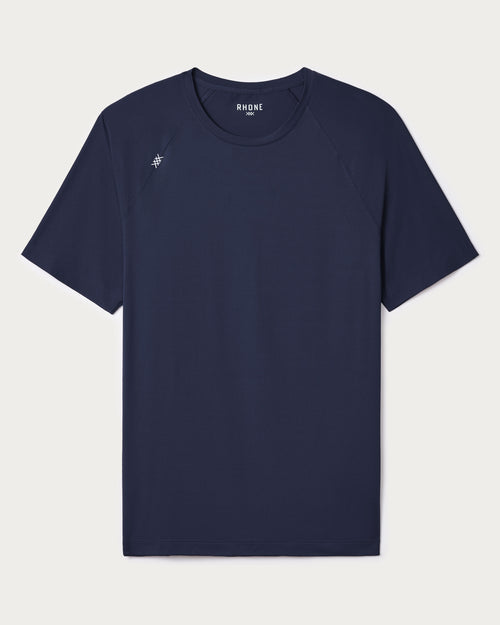Rhone Mens Reign Short Sleeve Shirt in True Navy