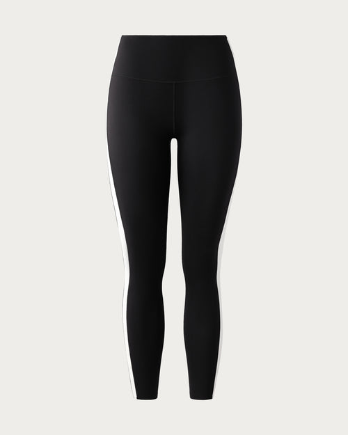 Womens Rhone Reviveform Color Block 7/8 Legging in Black/White
