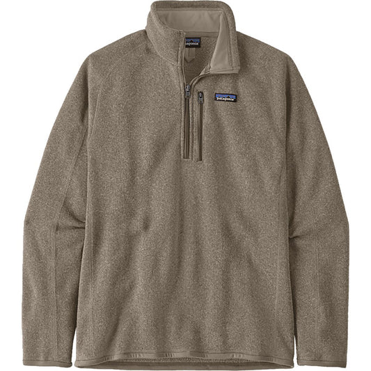 Patagonia Mens Better Sweater Quarter Zip in Seabird Grey