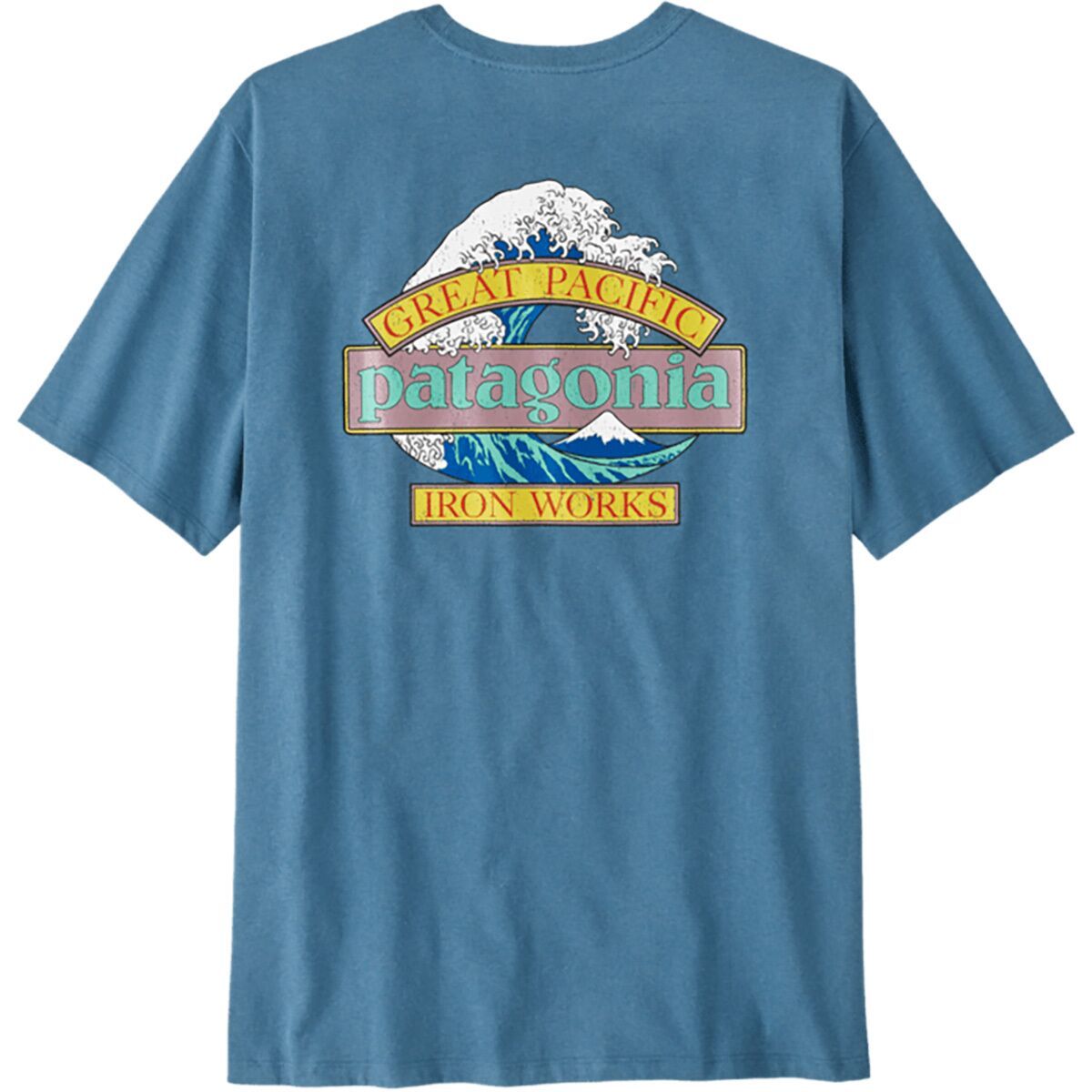 Patagonia Mens Great Waves Responsibili-Tee in Shore Blue