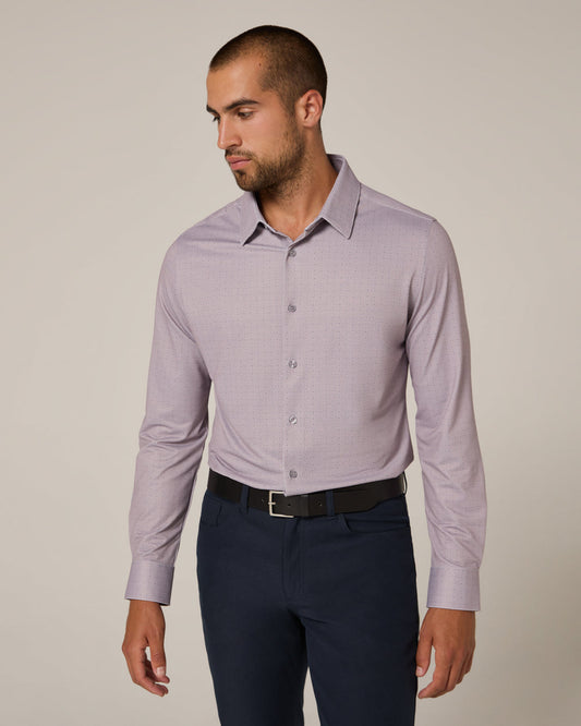 7 Diamonds Granger Long Sleeve Sportshirt in Dusty Rose