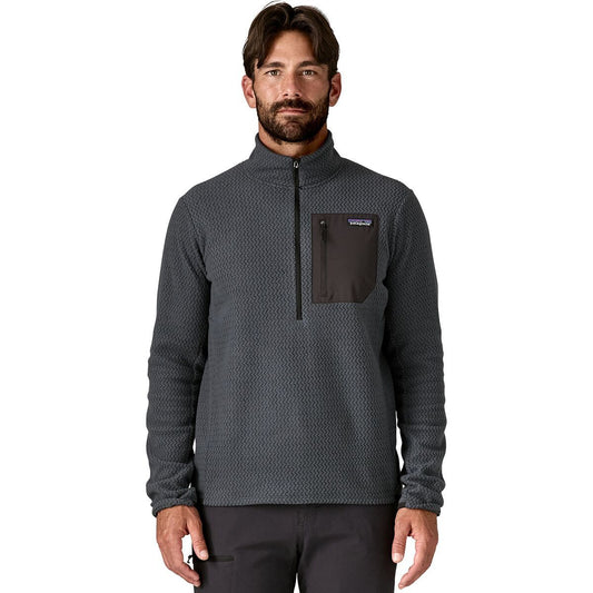 Patagonia Mens R1 Air Zip Neck in Smoulder Blue