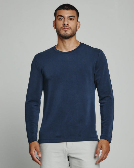 7 Diamonds Rev Long Sleeve Tee in Navy