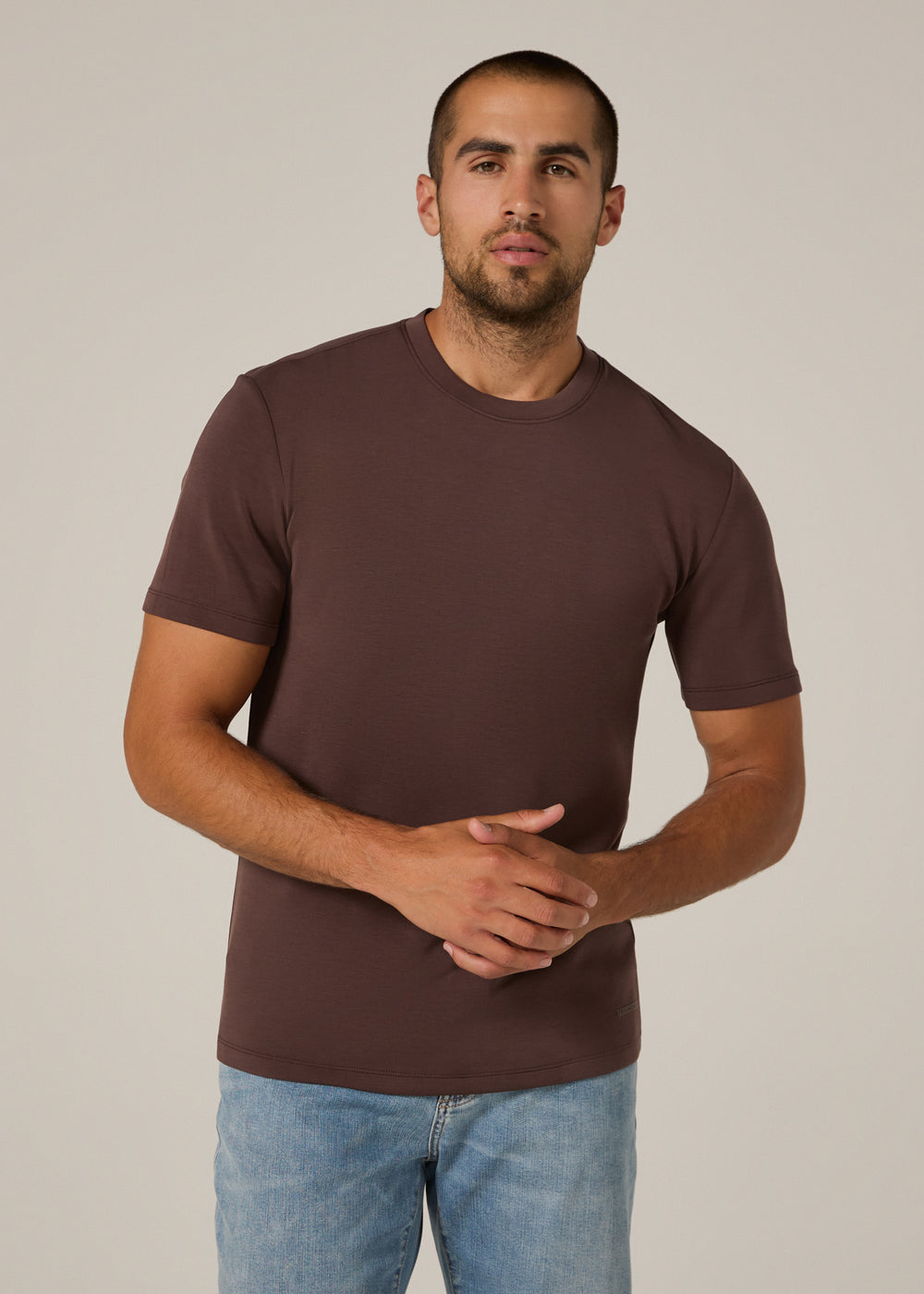 7 Diamonds Mens REV Short Sleeve Tee in Bordeaux