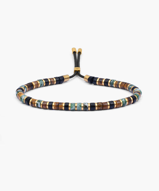 Pig and Hen Brontide 4mm Bracelet in Nagoya/Gold